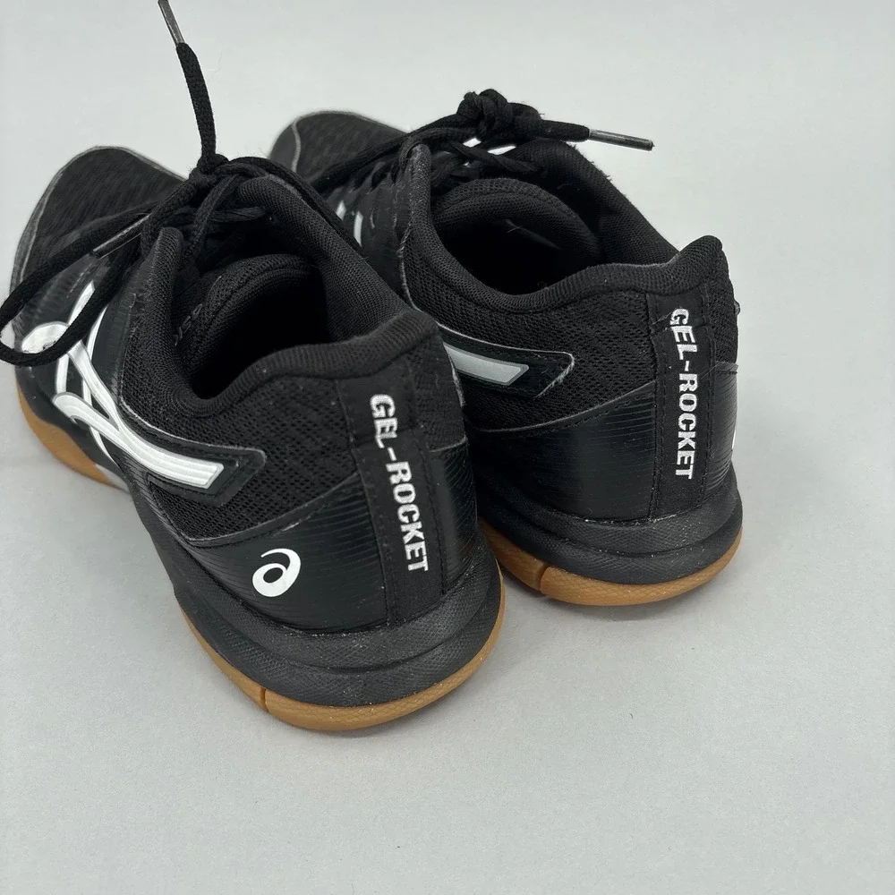 ASICS GEL-Rocket Shoes Womens Size 8.5 40 Black Indoor Court Sneakers 1072A034